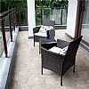 3 Piece Rattan Outdoor Garden Furniture Set Wicker Bar Table - 10C02S