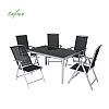 Table et chaises de jardin en aluminium toutes saisons - 11D01F