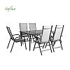 Ensemble table et chaises de jardin en textilène 7 pièces - 11D01H