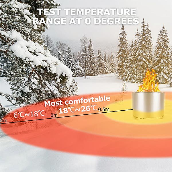 Jardin Portable Fire Pit Pour Patio Camp - 10H02A