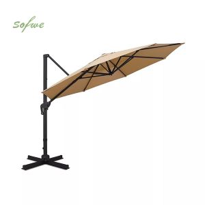 Parapluie en porte-à-faux de patio extérieur en gros avec...