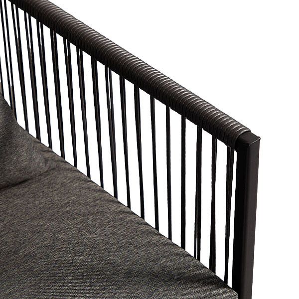 Chaises en corde et sets de table en rotin tressé quatre pièces - 10D01B