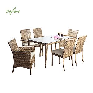 Ensemble table et chaises de salle à manger 6 pièces en...
